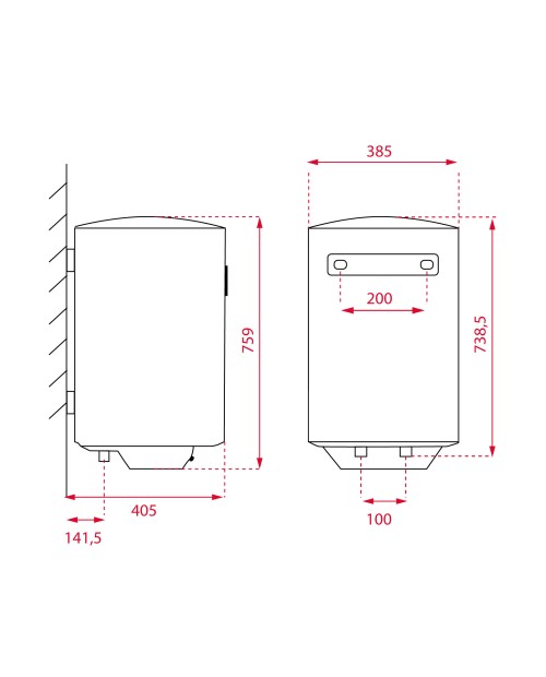 TERMOACUMULADOR TEKA - EWH 50 VE-D - 50 LITROS TERMOACUMULADOR TEKA - EWH 50 VE-D - 50 LITROS