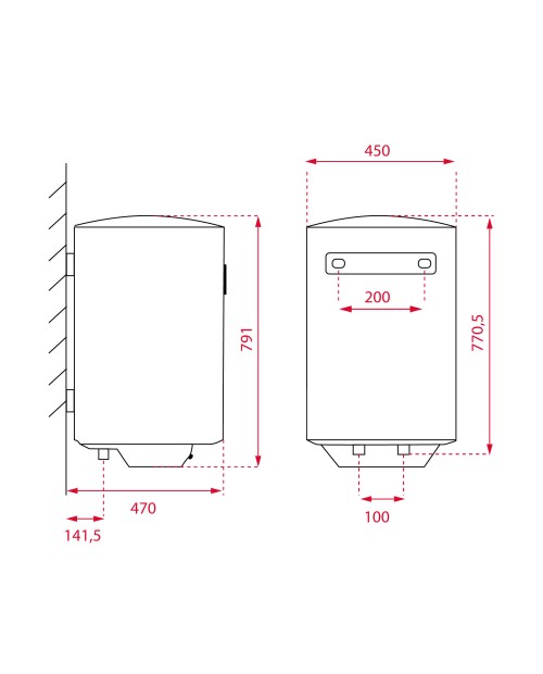 TERMOACUMULADOR TEKA - EWH 80 VE-D - 80 LITROS TERMOACUMULADOR TEKA - EWH 80 VE-D - 80 LITROS