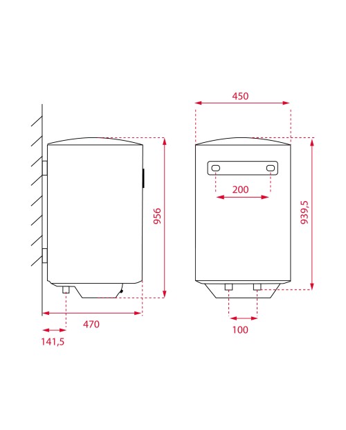 TERMOACUMULADOR TEKA - EWH 100 VE-D - 100 LITROS TERMOACUMULADOR TEKA - EWH 100 VE-D - 100 LITROS