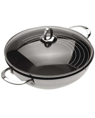 PANELA WOK 28 ANTI ADERENTE C/TAMPA SILAMPOS/TEKA