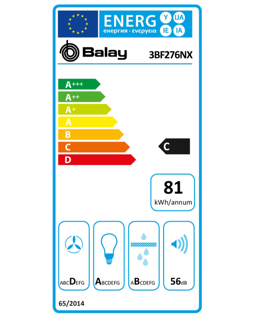EXAUSTOR BALAY - 3BF276NX - EXAUSTOR BALAY - 3BF276NX -