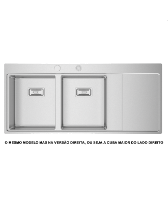 LAVA LOUÇA DIREITO ESCOVADO RODI - XERON 116 - I08X2MO2F248A2