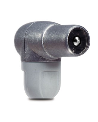 CONECTOR ANGULAR BLINDADO MACHO 9,5mm TELEVES - (Enc. Min. 25 Unid.)