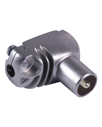 CONECTOR COAXIAL ANGULAR - MACHO BLIND. 9,5mm TELEVES