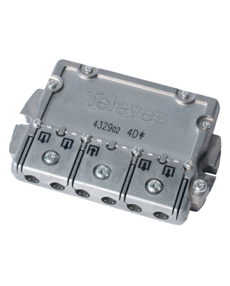 REPARTIDOR INT. 4 DIR.7db-EASY F-TELEVES-543702 ( Enc.Min 10 Unid)