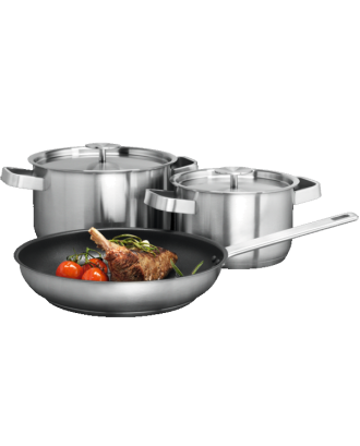 CONJUNTO 2 PANELAS E 1 FRIGIDEIRA AEG - A3SS