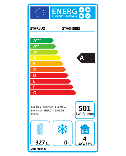 ARREFECEDOR HORIZONTAL GARRAFAS STARLUX - STAG400IS