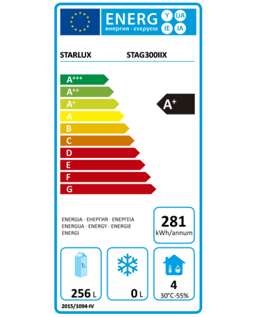 ARREFECEDOR HORIZONTAL GARRAFAS STARLUX - STAG300IIX