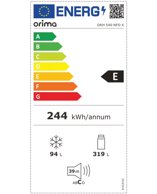 FRIGORIFICO ORIMA ORH-540-NFDX FRIGORIFICO ORIMA ORH-540-NFDX