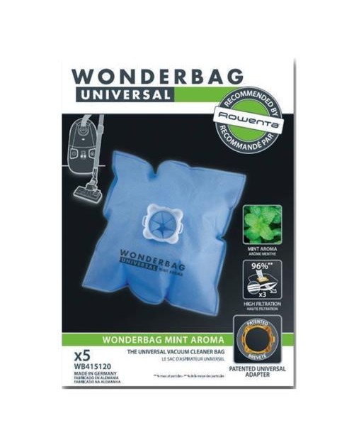 CONJ. 5 WONDERBAGS FRESH LINE MENTA UNIV. ANT. BACT. ROWENTA - WB415120 CONJ. 5 WONDERBAGS FRESH LINE MENTA UNIV. ANT. BACT. ROWENTA - WB415120