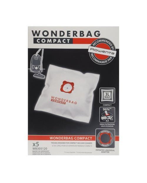 CONJ. 5 WONDERBAGS COMPACT UNIV. ANT. BACT. ROWENTA - WB305120 CONJ. 5 WONDERBAGS COMPACT UNIV. ANT. BACT. ROWENTA - WB305120