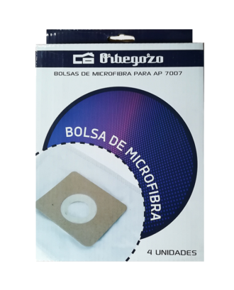 EMBALAGEM DE 4 BOLSAS MICROFIBRA ORBEGOZO P/AP7007