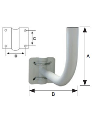 SUPORTE PAREDE 32 L65 - TEKA