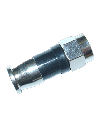CONECTOR COMPRESSÃO P/RG59 - F TELEVES- (Enc. Min. 50 Unid.)